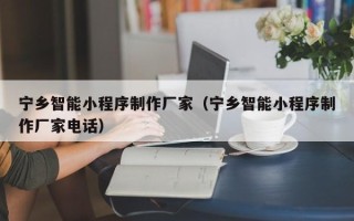 涿州宁乡智能小程序制作厂家（宁乡智能小程序制作厂家电话）